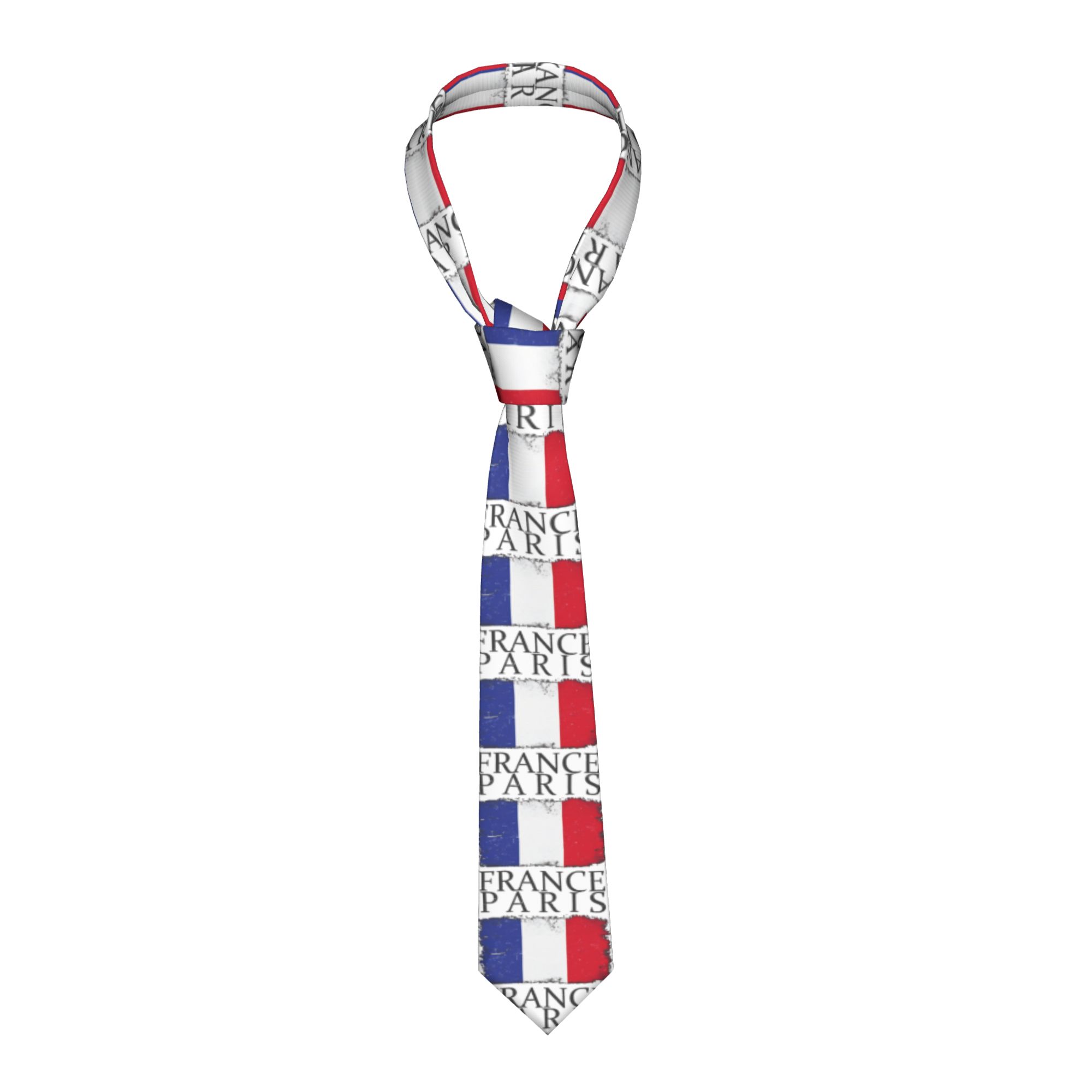 Men'S Accessories Paris - Men's Tie France Flag Capital of