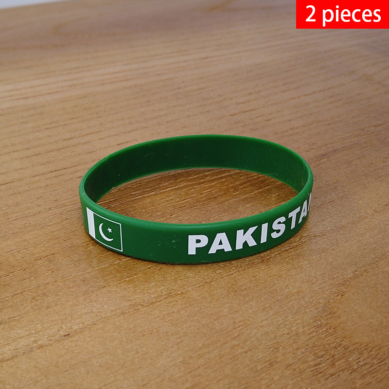 Men Accessories Pakistan - 2pcs Pakistan National Flag Wristbands Sports