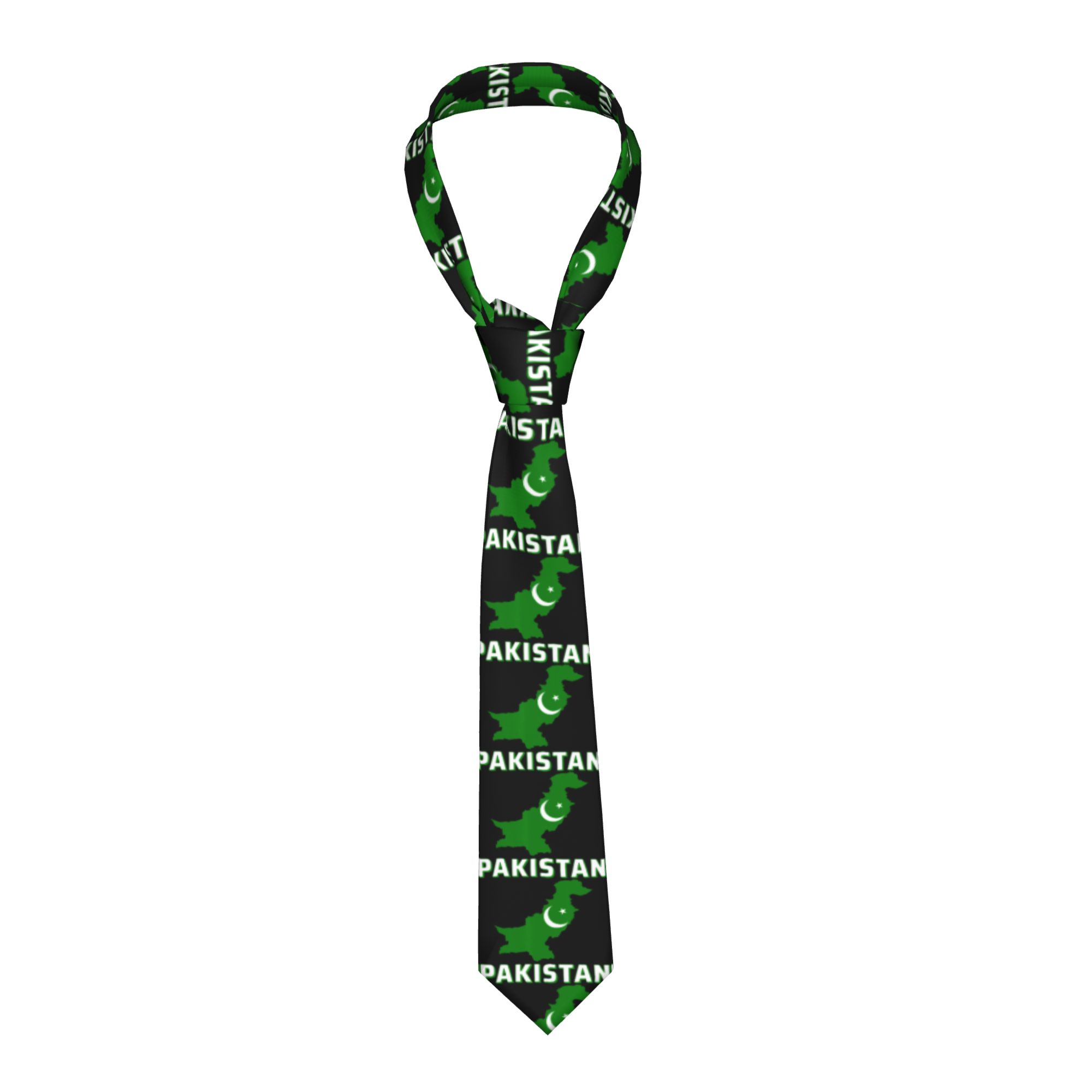 Men Accessories Pakistan - Men's Tie Pakistani Flag Patriotic Arabic