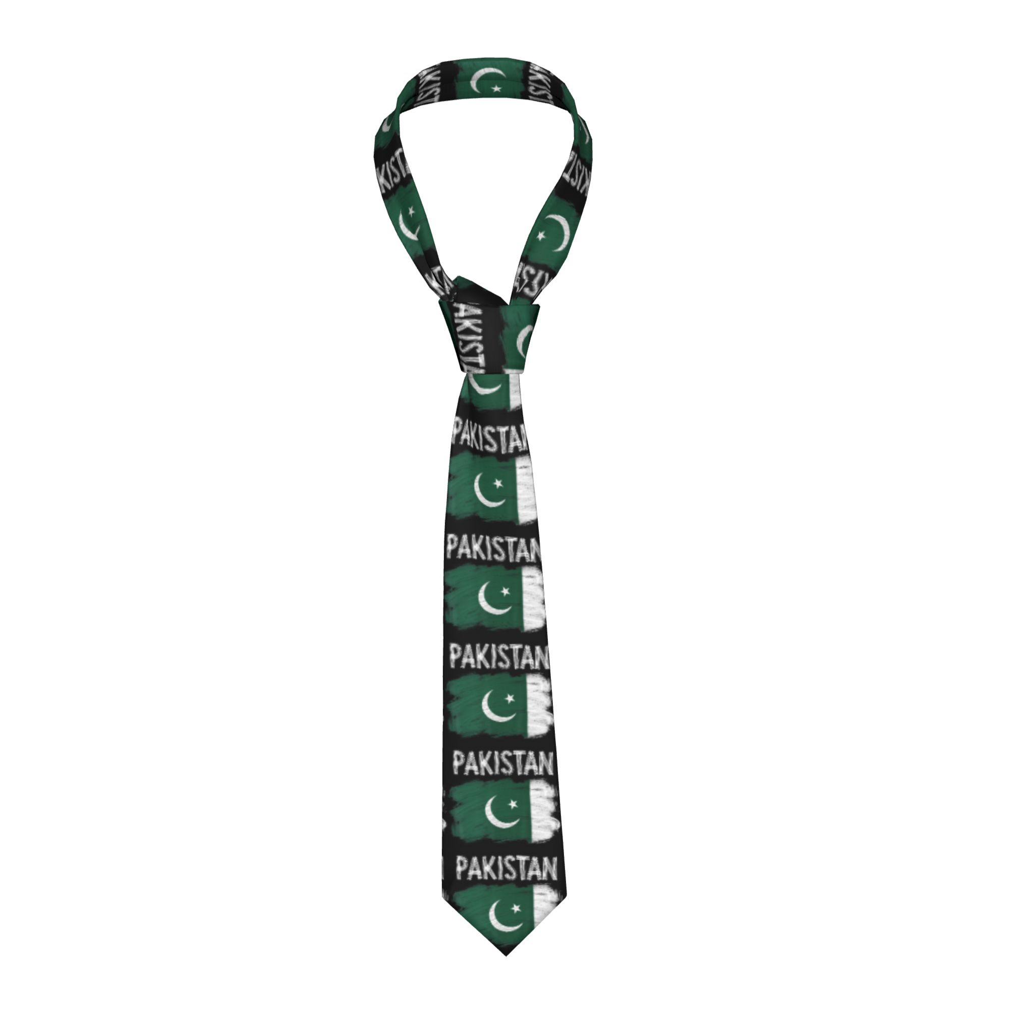 Men Accessories Pakistan - Pakistan Roots Pakistani Flag Tie Classic