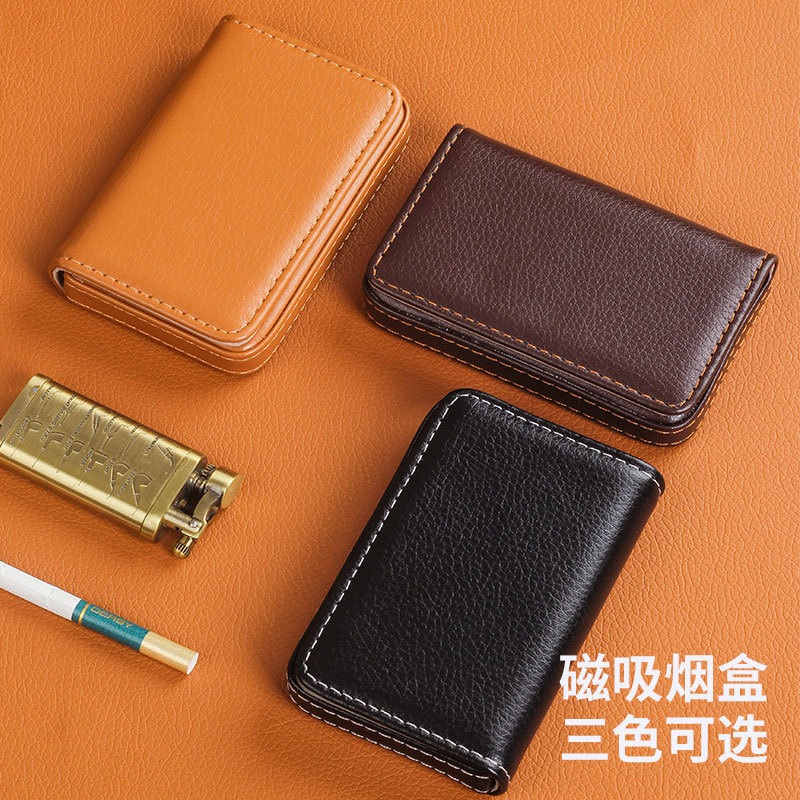 Men'S Accessories - Portable For 8mm Cigarette case PU