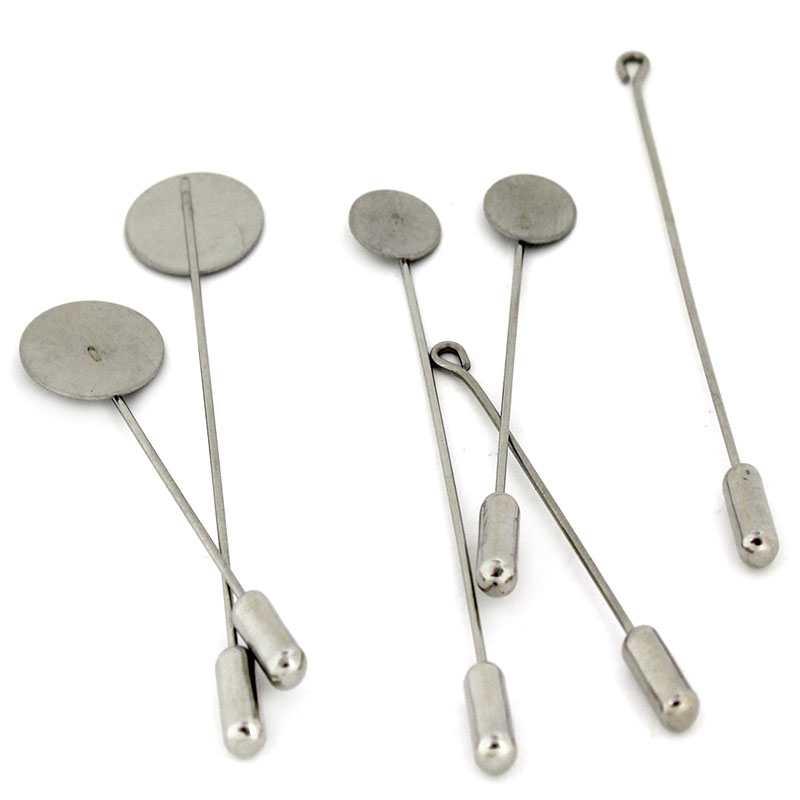 10pcs/Lot 10 15mm Stainless St - Men Accessories Brooch review and price