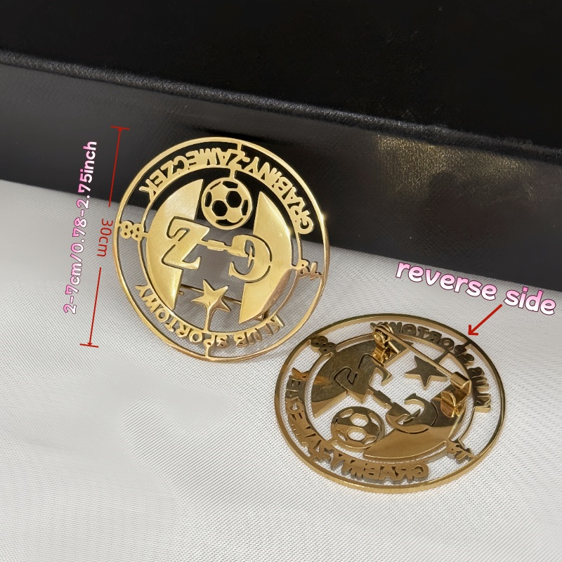 Custom Logo Brooch Simple Crea - Men Accessories Brooch review and price