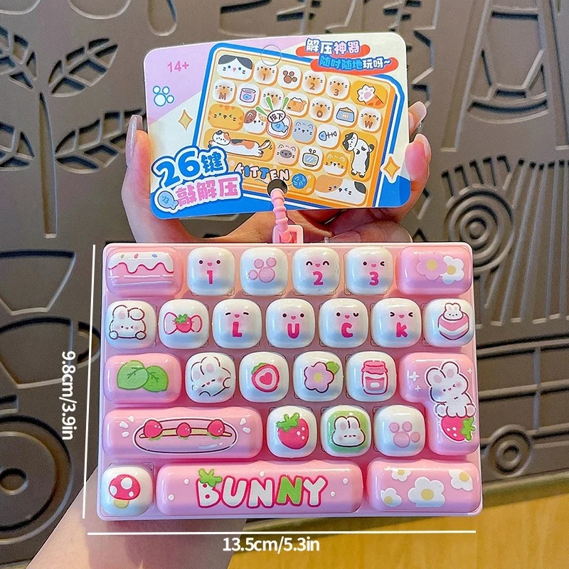 26-Grid Anti-Stress Keyboard K - Men Keychain Accessories review and price