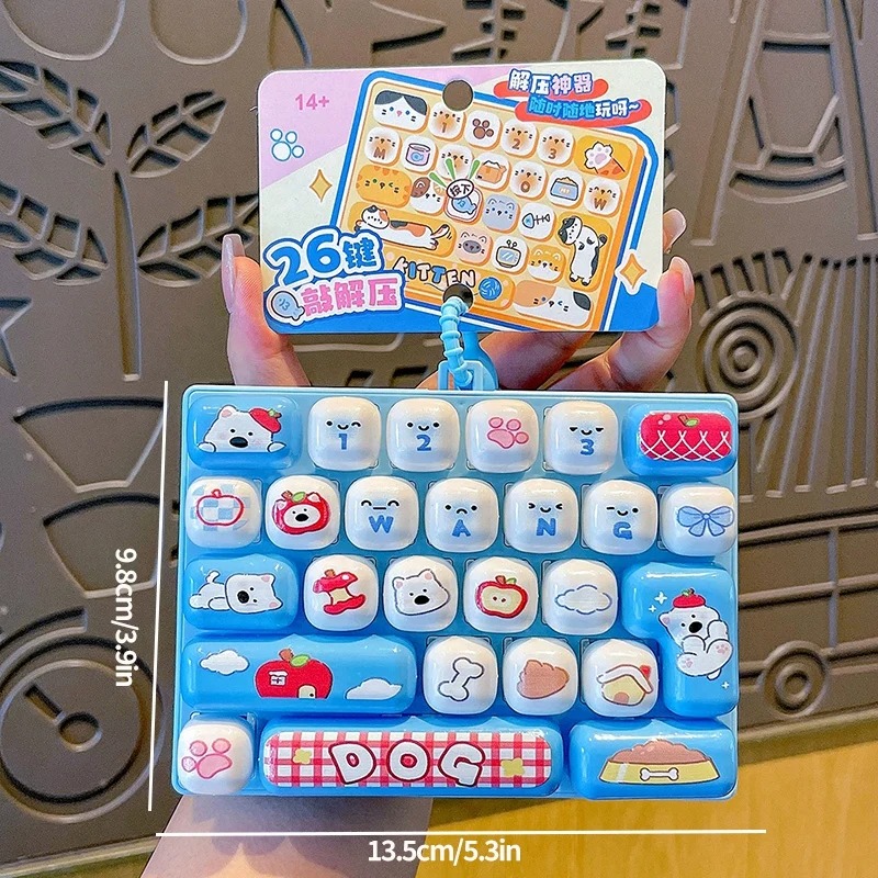 26-Grid Anti-Stress Keyboard K - Men Keychain Accessories review and price