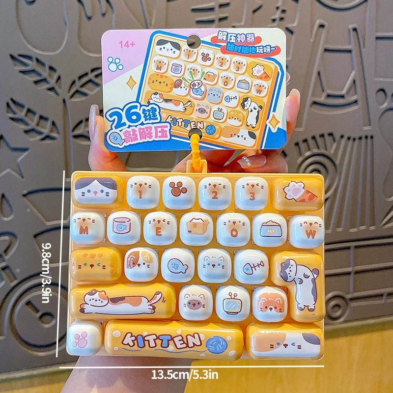 26-Grid Anti-Stress Keyboard K - Men Keychain Accessories review and price