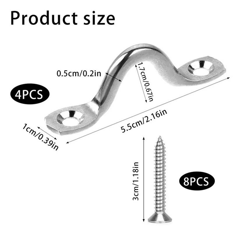 4Pcs Handle 4/5/6MM 316 Stainl - Men'S Accessories review and price