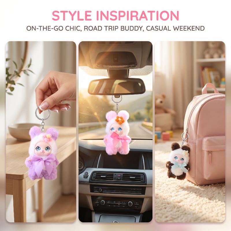 Cute Animal Plush Keychain 15c - Men Keychain Accessories review and price