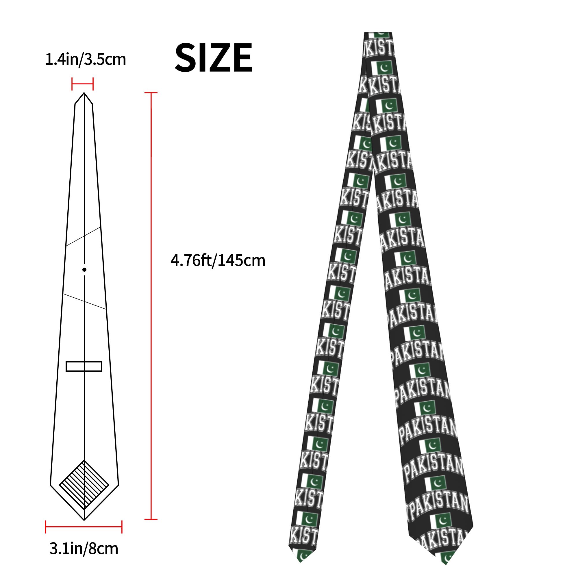 Pakistan Pakistani Flag Tie  L - Men Accessories Pakistan review and price