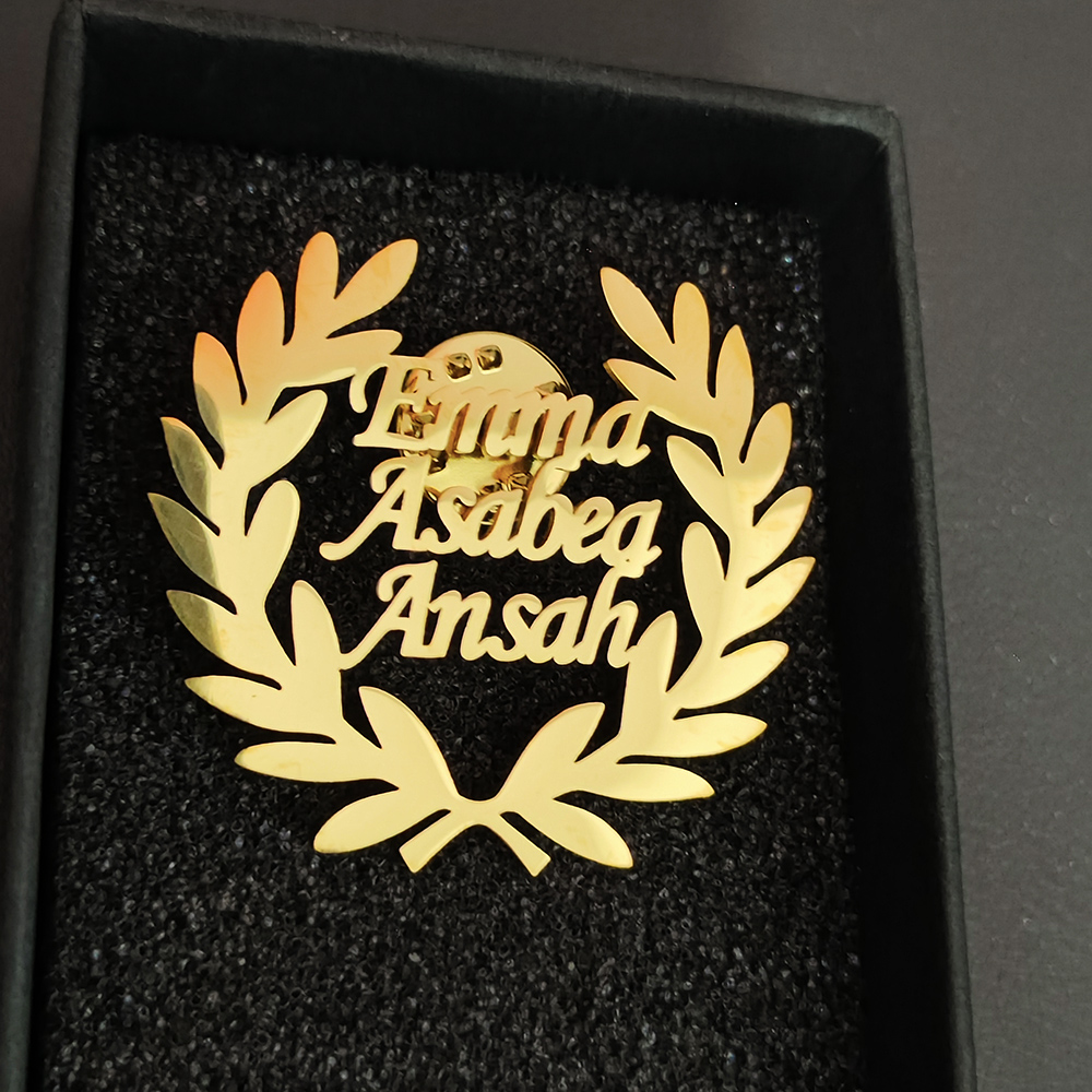 Customized Men Women Name Lett - Men Accessories Brooch review and price