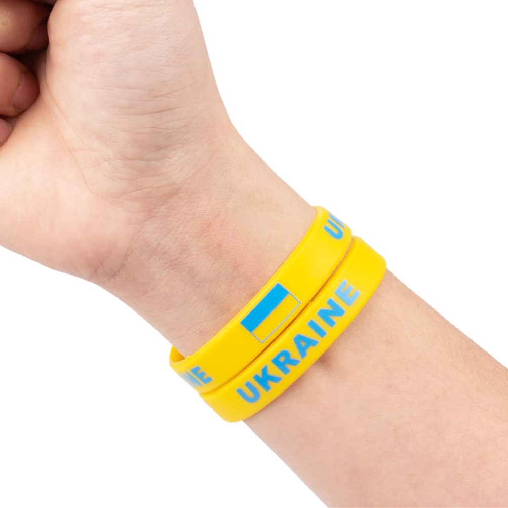 2pcs Ukraine Flag Bracelet Sil - Men'S Accessories Uk review and price