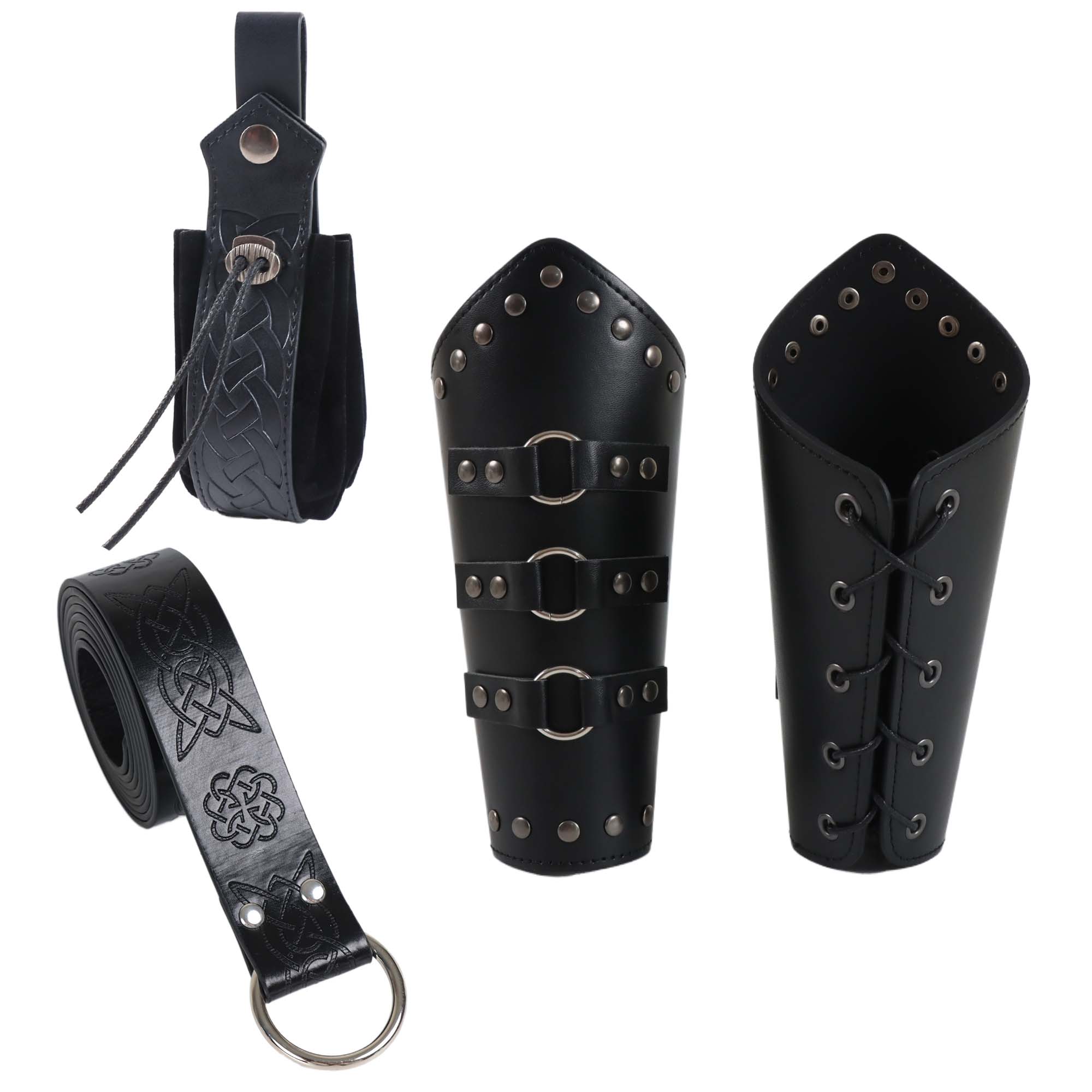 Men Arm Armor PU Leather Medie - Men'S Viking Accessories review and price