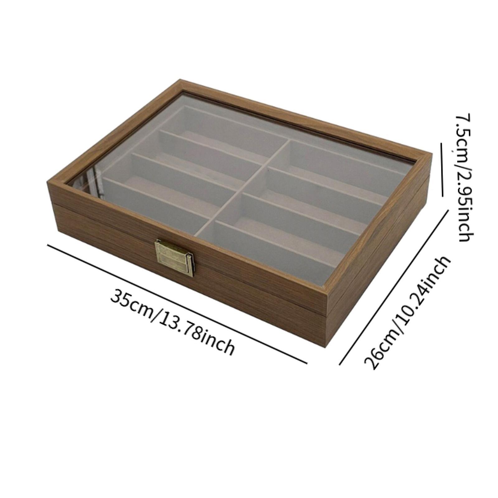Wooden Sunglasses Organizer Bo - Men Accessories Drawer review and price