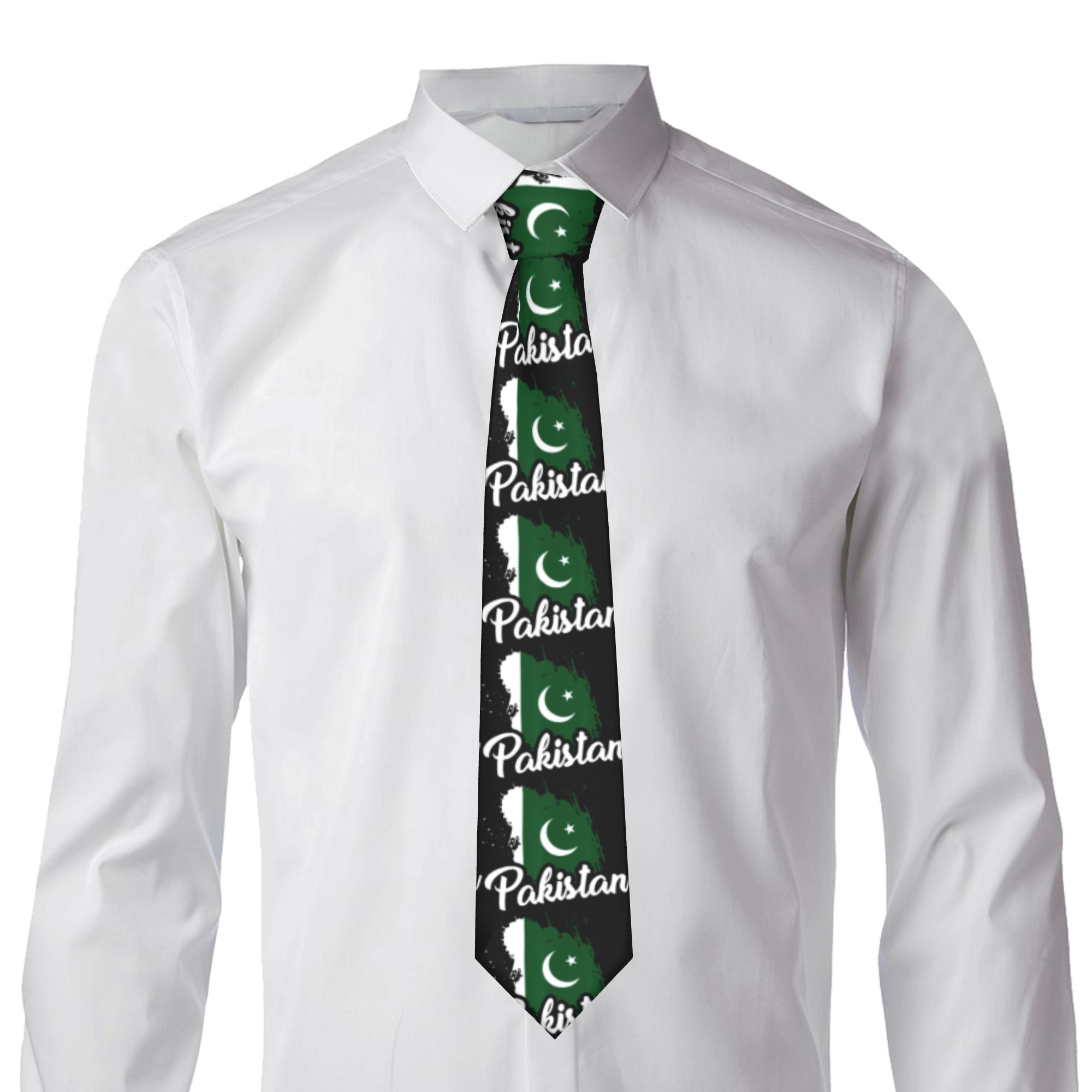 Men's Tie Pakistan Flag Pakist - Men Accessories Pakistan review and price