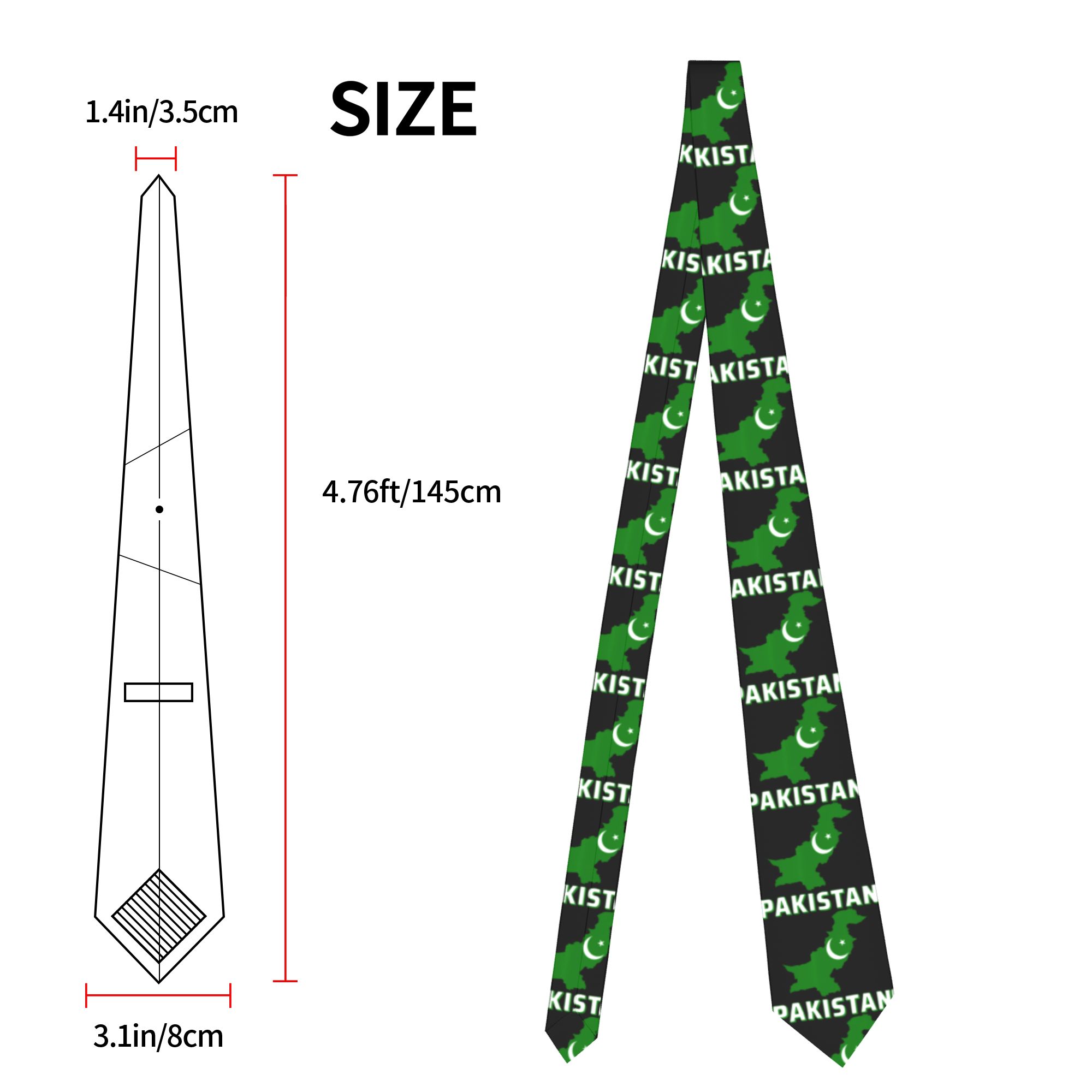 Men's Tie Pakistani Flag Patri - Men Accessories Pakistan review and price