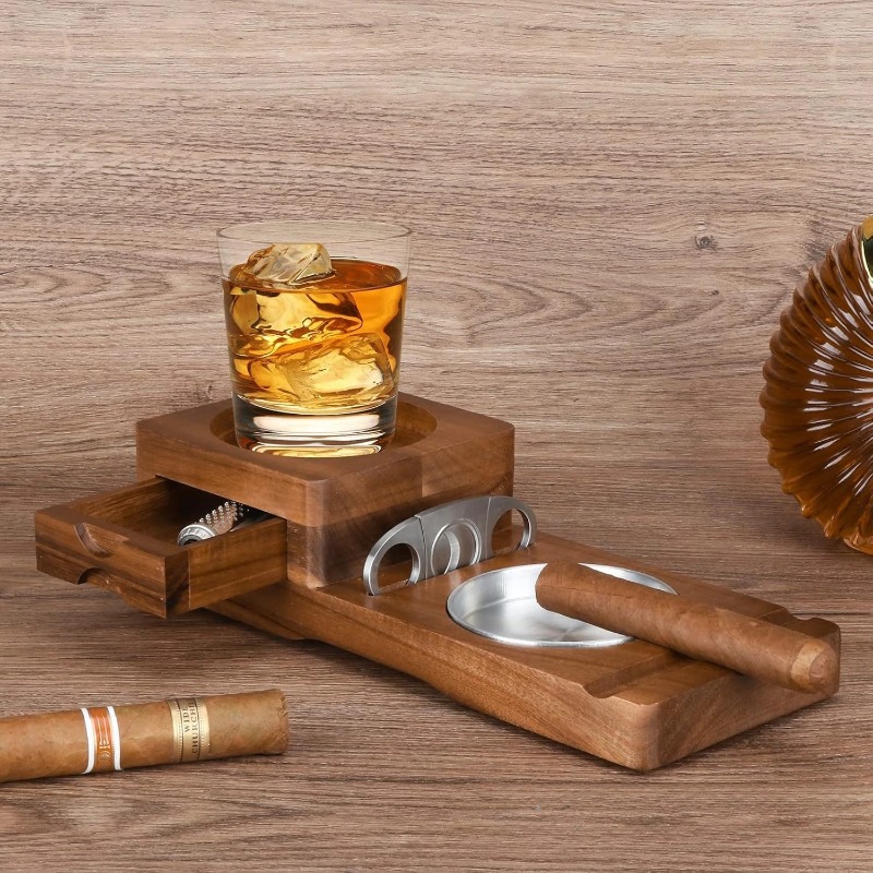 Multifunctional Solid Wood Cig - Men Accessories Drawer review and price
