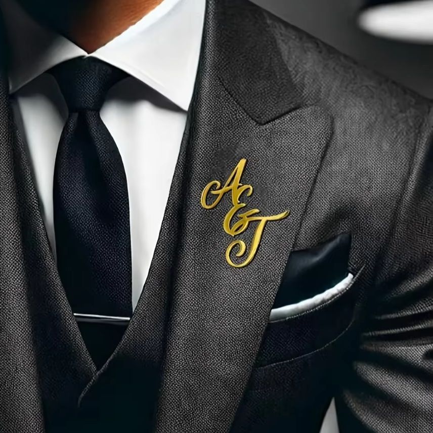 Custom Monogram Initial Name S - Men Accessories Brooch review and price