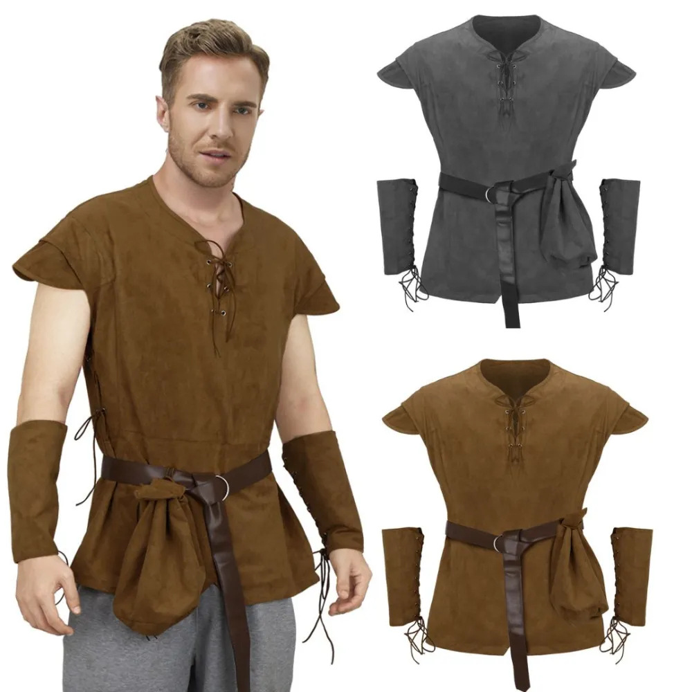 Men's Medieval Lace Up Tunic S - Men'S Viking Accessories review and price