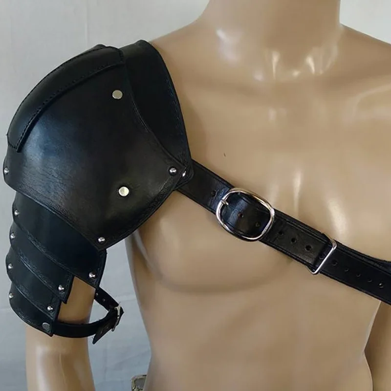 Medieval Leather Shoulder Armo - Men'S Viking Accessories review and price