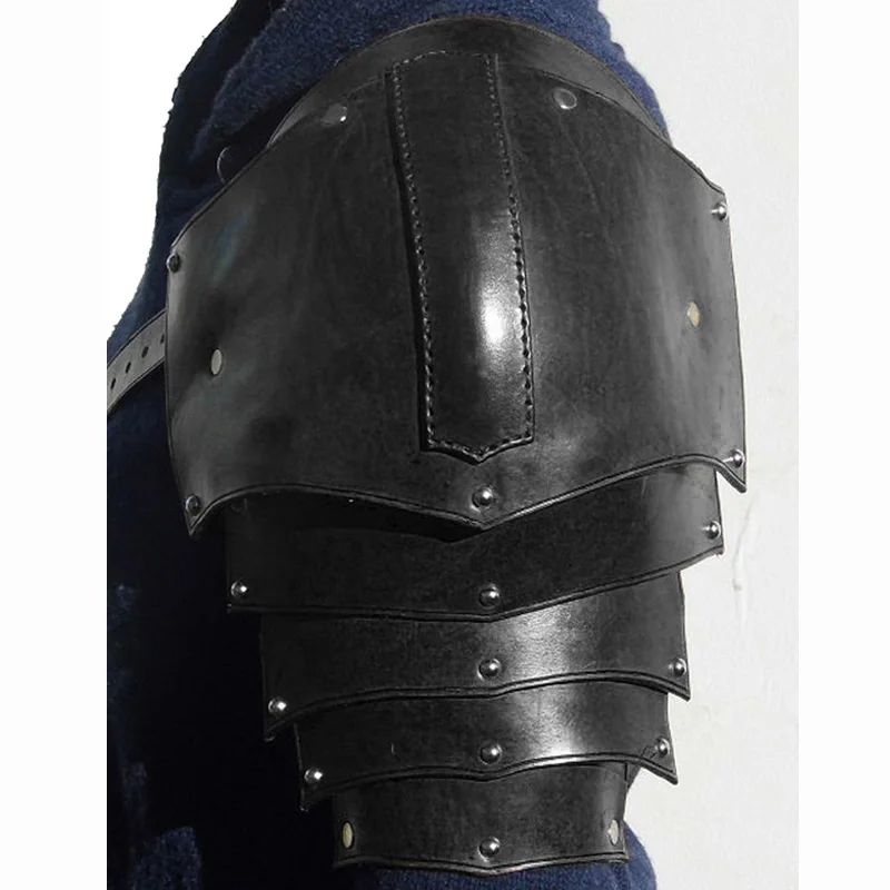 Medieval Leather Shoulder Armo - Men'S Viking Accessories review and price