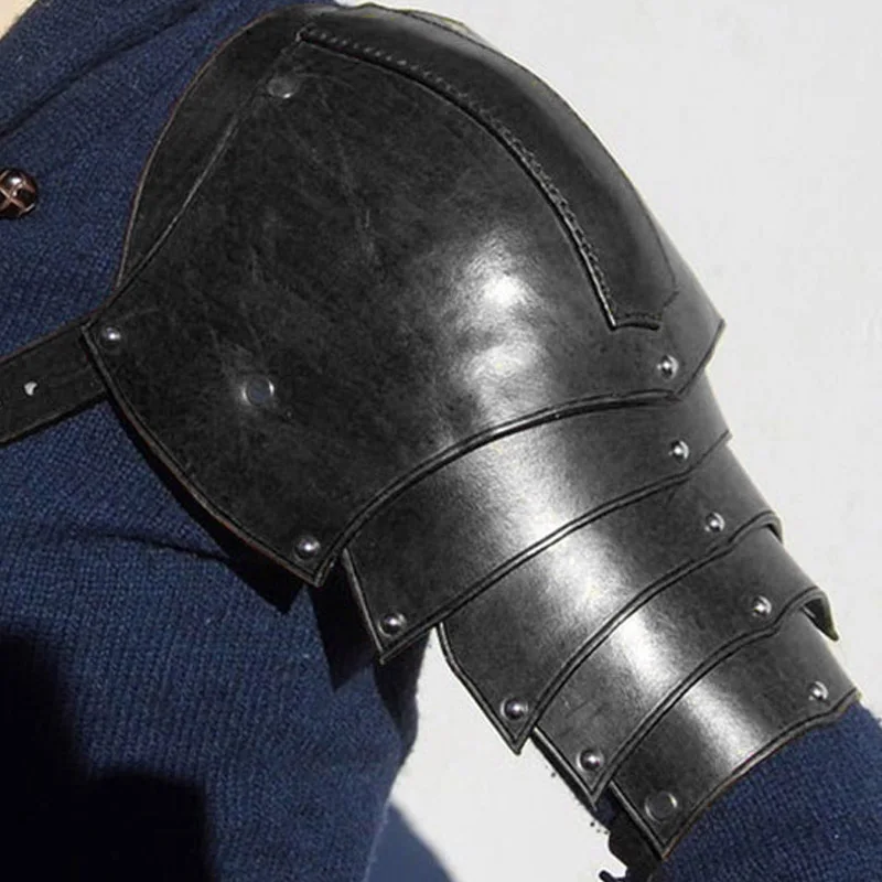 Medieval Leather Shoulder Armo - Men'S Viking Accessories review and price