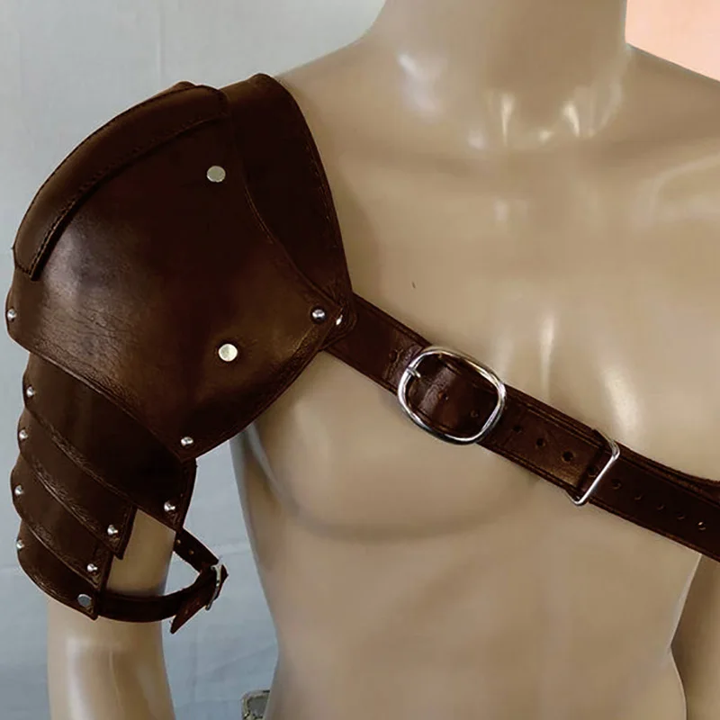 Medieval Leather Shoulder Armo - Men'S Viking Accessories review and price