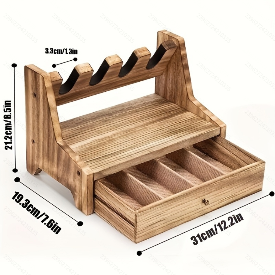 Solid Wood Pistol Storage Stan - Men Accessories Drawer review and price