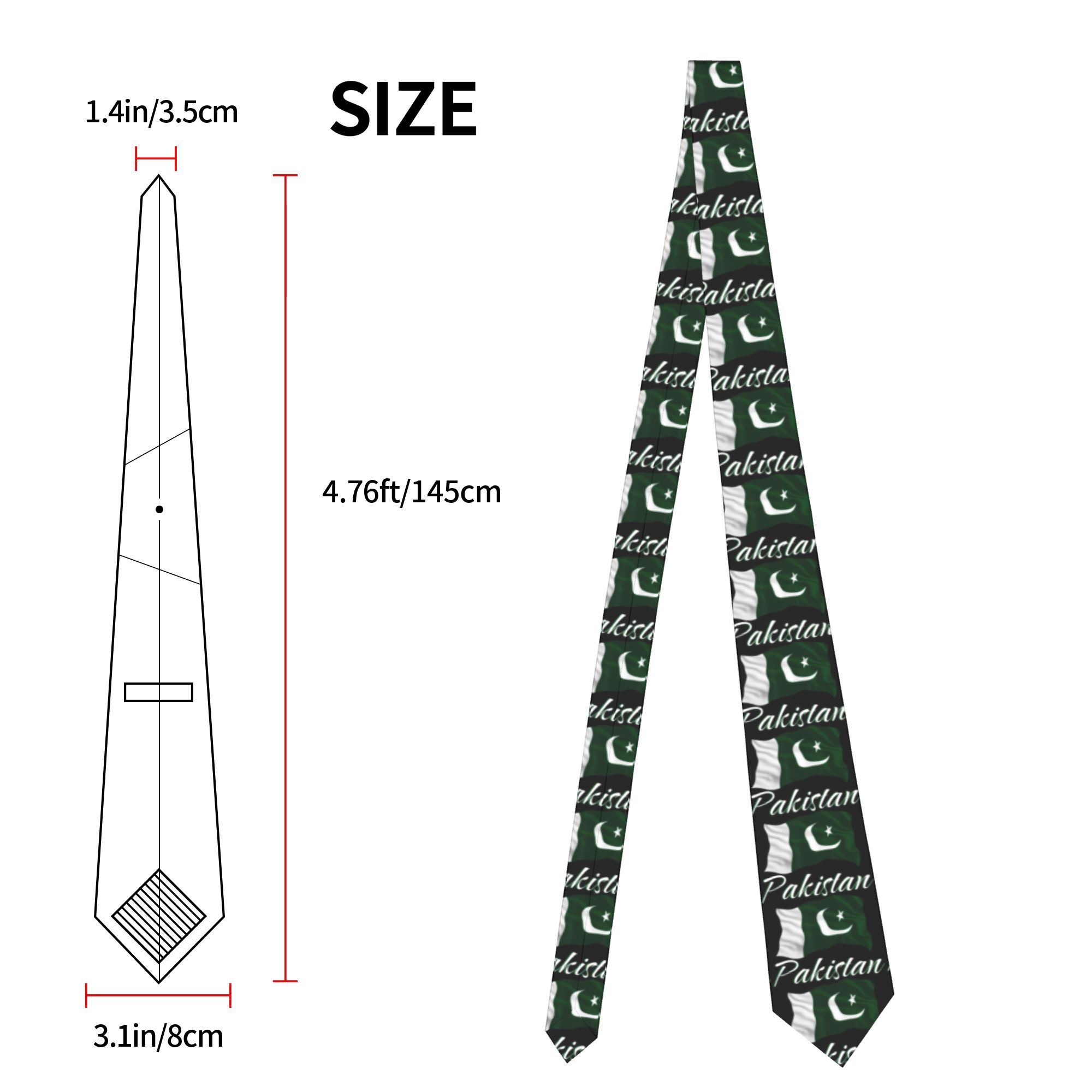Men's Tie Pakistani Flag Of Pa - Men Accessories Pakistan review and price